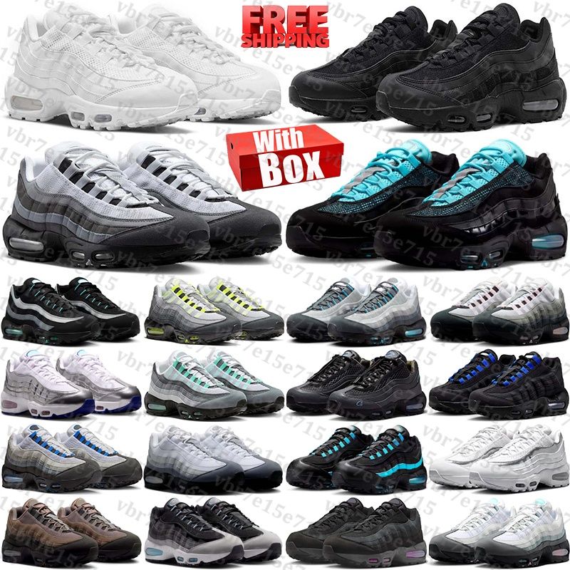 free shipping with box Designer 95 95s sneakers Running Shoes neon Pink Foam black trainers for mens womens chaussure black Outdoor men women Sports runners - 2 of 9