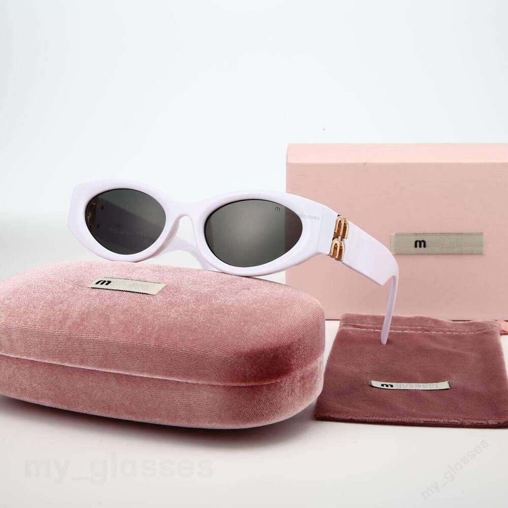 With Box Designer Cat Eye Sunglasses Oval Silhouette Retro Slim Narrow Rectangle Acetate Frame Mirror Reflective Lens UV400 Protection Fashion Glasses For Women - 8 of 9