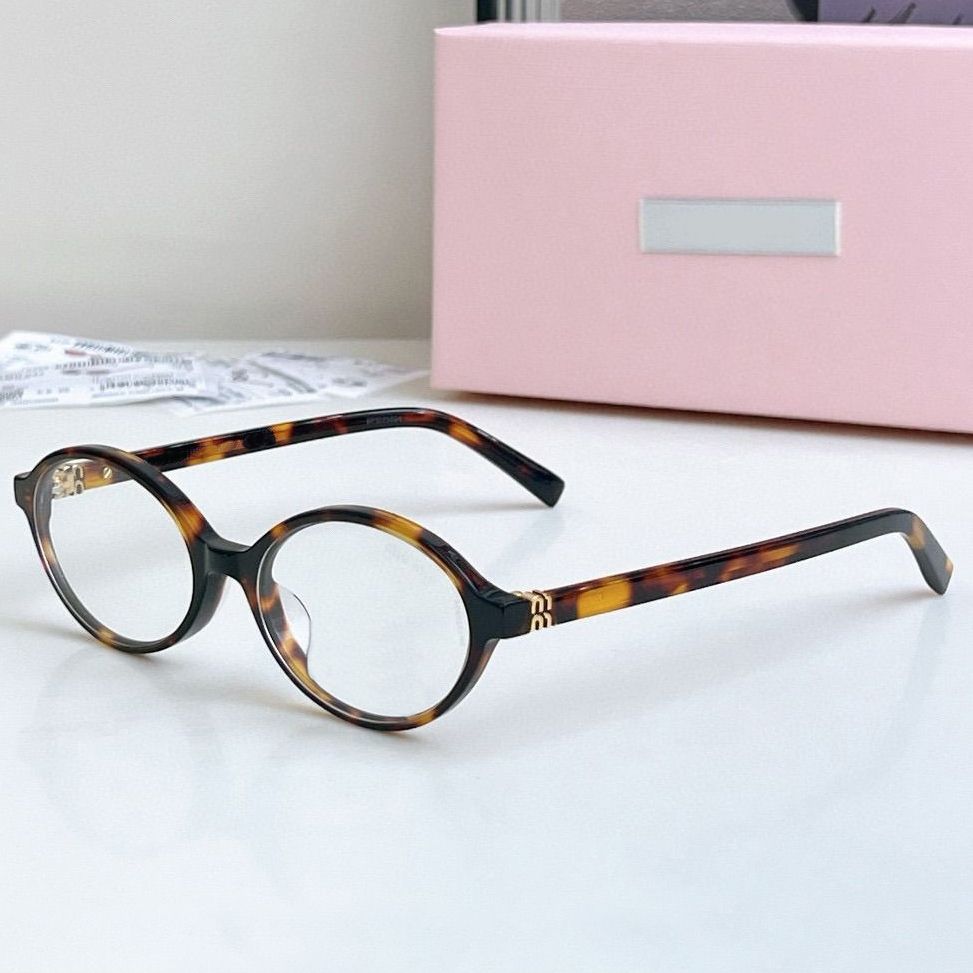 MU Designer Sunglasses For Women Men Small Oval Frame 04ZS UV400 Lightweight Tortoise MM Glasses Thin Acetate Gold Brown Pink Lenses - 3 of 8