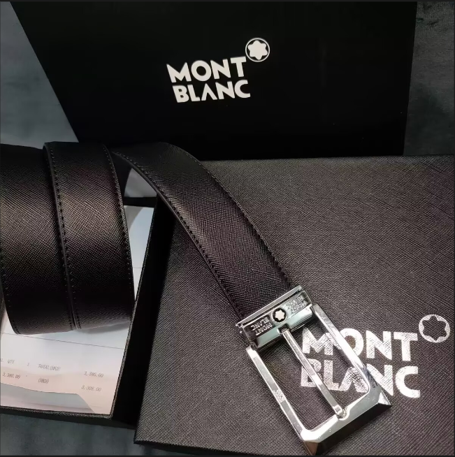 Men Business Belt casual 2026 Upscale Black Fashion needle buckle Belts MB Designer Belt With white star logo Montblancs genuine leather belt for elegant charm Man - 4 of 8