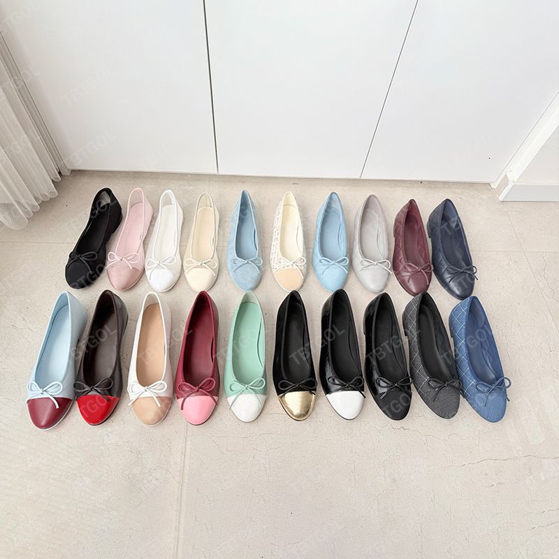 Top Quality Women Suede Ballet Flats Designer Velvet Loafers Bow Mesh Sandals Dinner Dress Shoes Girls Slip-On Wedding Party Boat Shoes 891 - 3 of 8