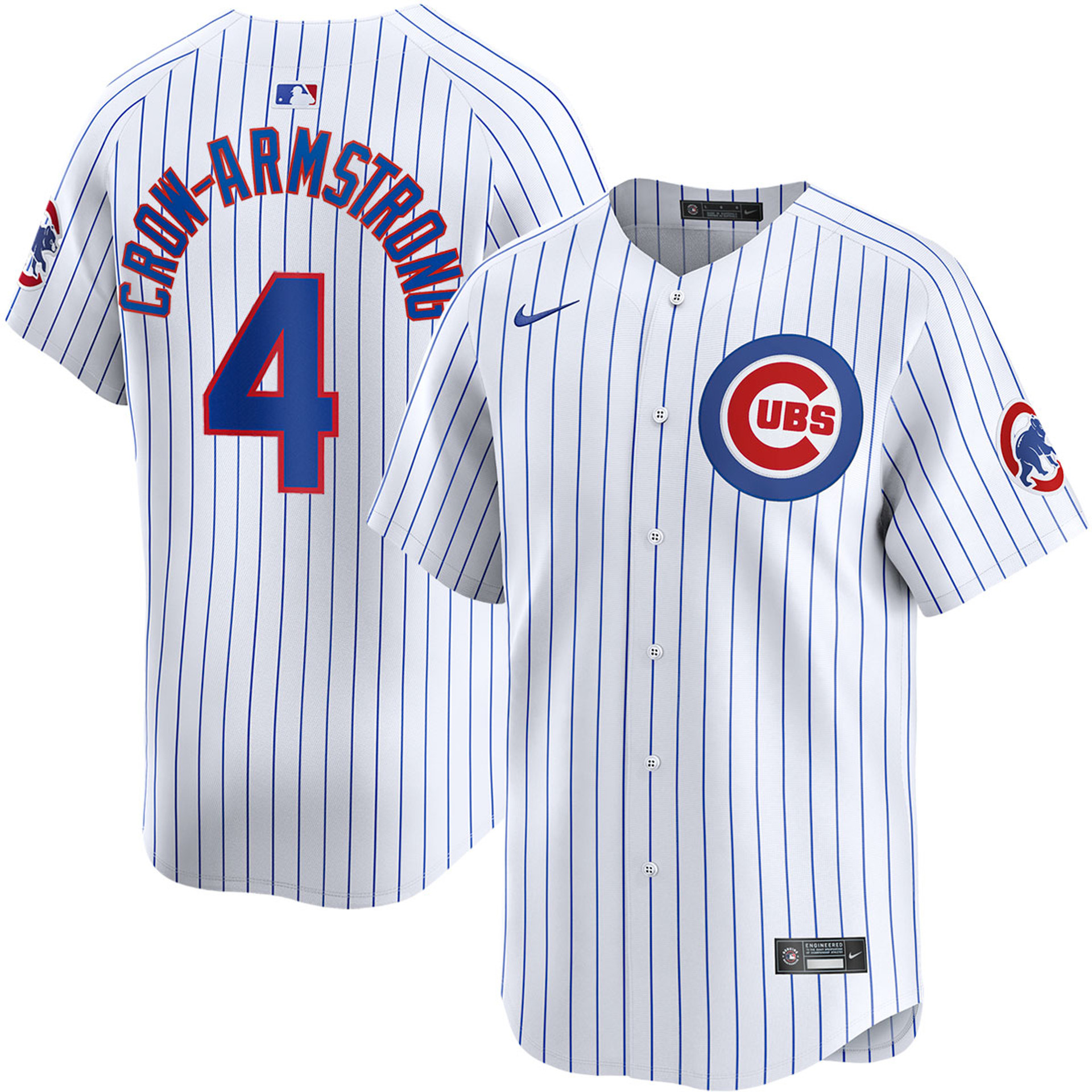 Chicago Cubs Jersey 2026 All-Star Edition Stars & Stripes Men's Pete Crow-Armstrong White Stadium Jersey - 2 of 8