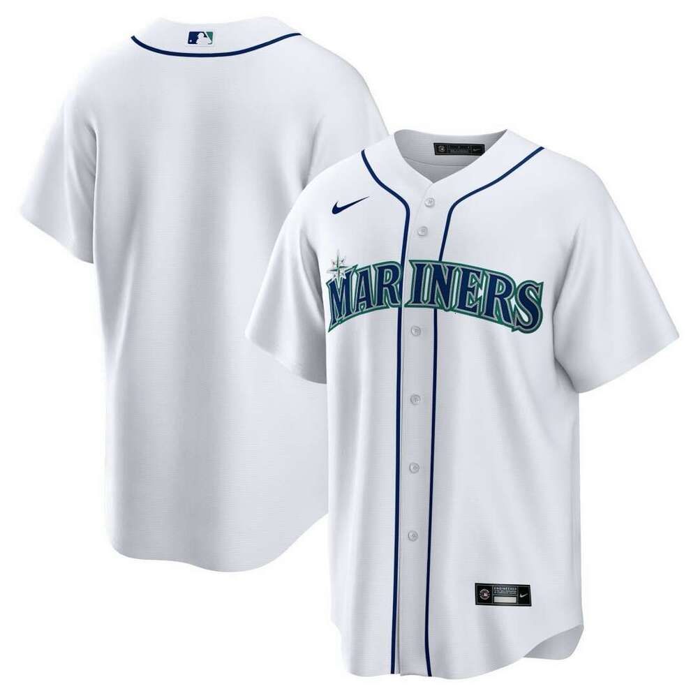 Men's Julio Rodriguez #44 Seattle Mariners White Home Limited Player Jersey - 3 of 8