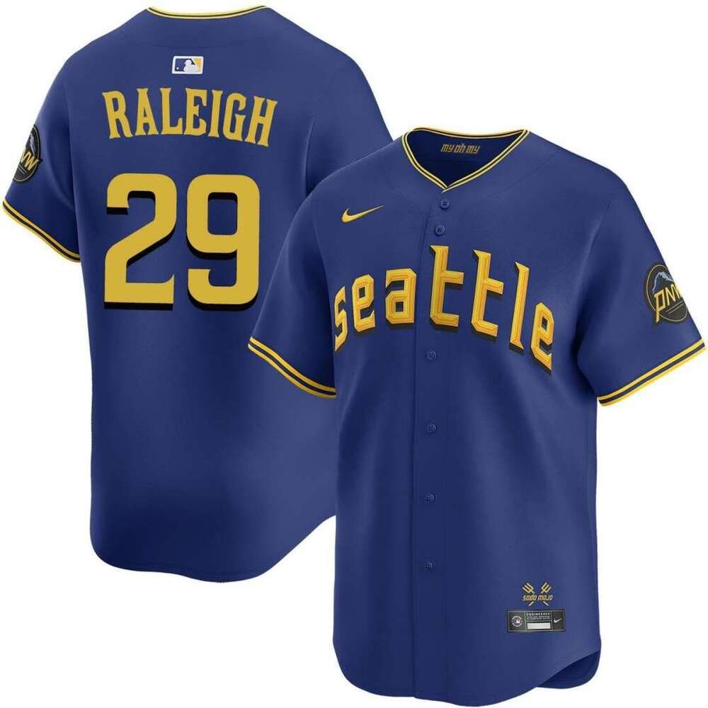 Men's Julio Rodriguez #44 Seattle Mariners White Home Limited Player Jersey - 4 of 8