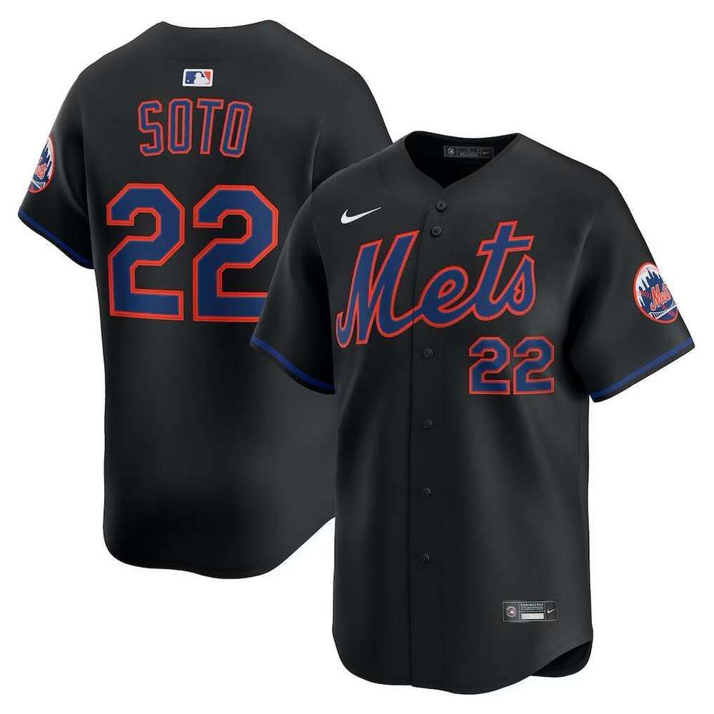 Men's New York Mets White Home Limited Player Jersey Gray City Connect Limited Player Jersey Custom Available S-6XL - 7 of 8