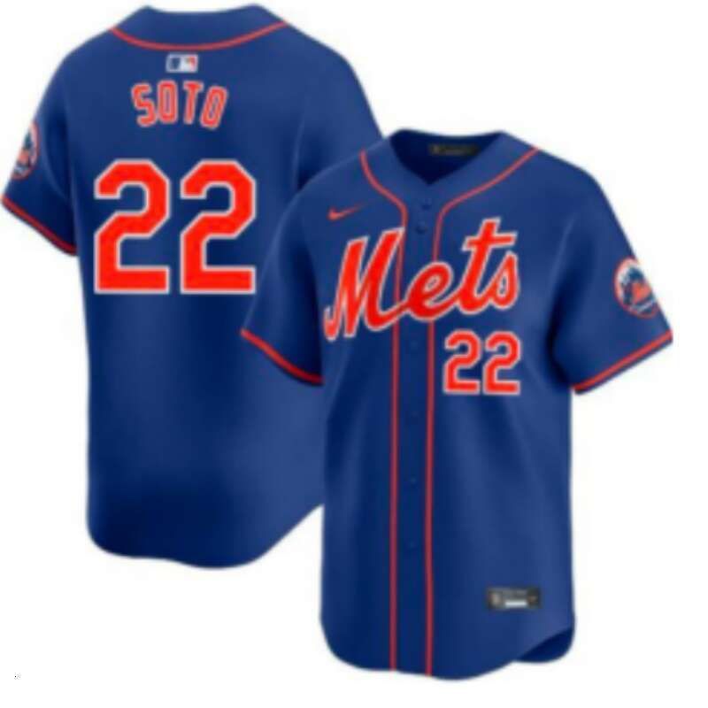 Men's New York Mets White Home Limited Player Jersey Gray City Connect Limited Player Jersey Custom Available S-6XL - 8 of 8