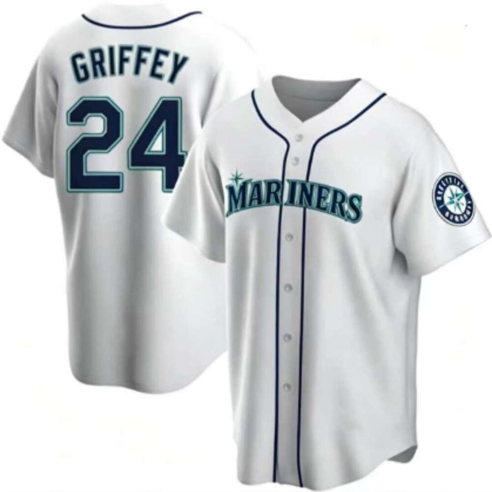 Men's Julio Rodriguez #44 Seattle Mariners White Home Limited Player Jersey - 7 of 8