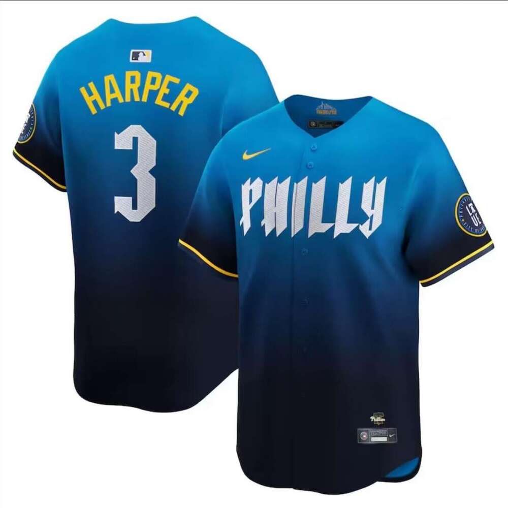 Men's Philadelphia Phillies Bryce Harper White Home Replica Player Name Jersey - 8 of 8