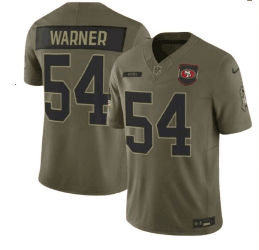NFL Men San Francisco 49ers Fred Warner Authentic Scarlet Alternate Performance Player Game Jersey - 4 of 8