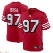 NFL Men San Francisco 49ers Fred Warner Authentic Scarlet Alternate Performance Player Game Jersey - 7 of 8