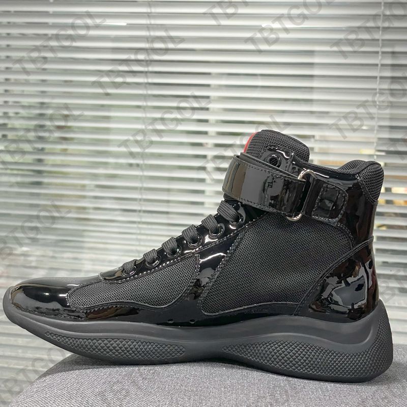 Big Size EU49 Men Boots America Cup Sneakers Designer Boot High Top Casual Shoes Patent Leather Women Booties Mesh Runner Trainers Outdoor Training Shoes 53 - 4 of 9