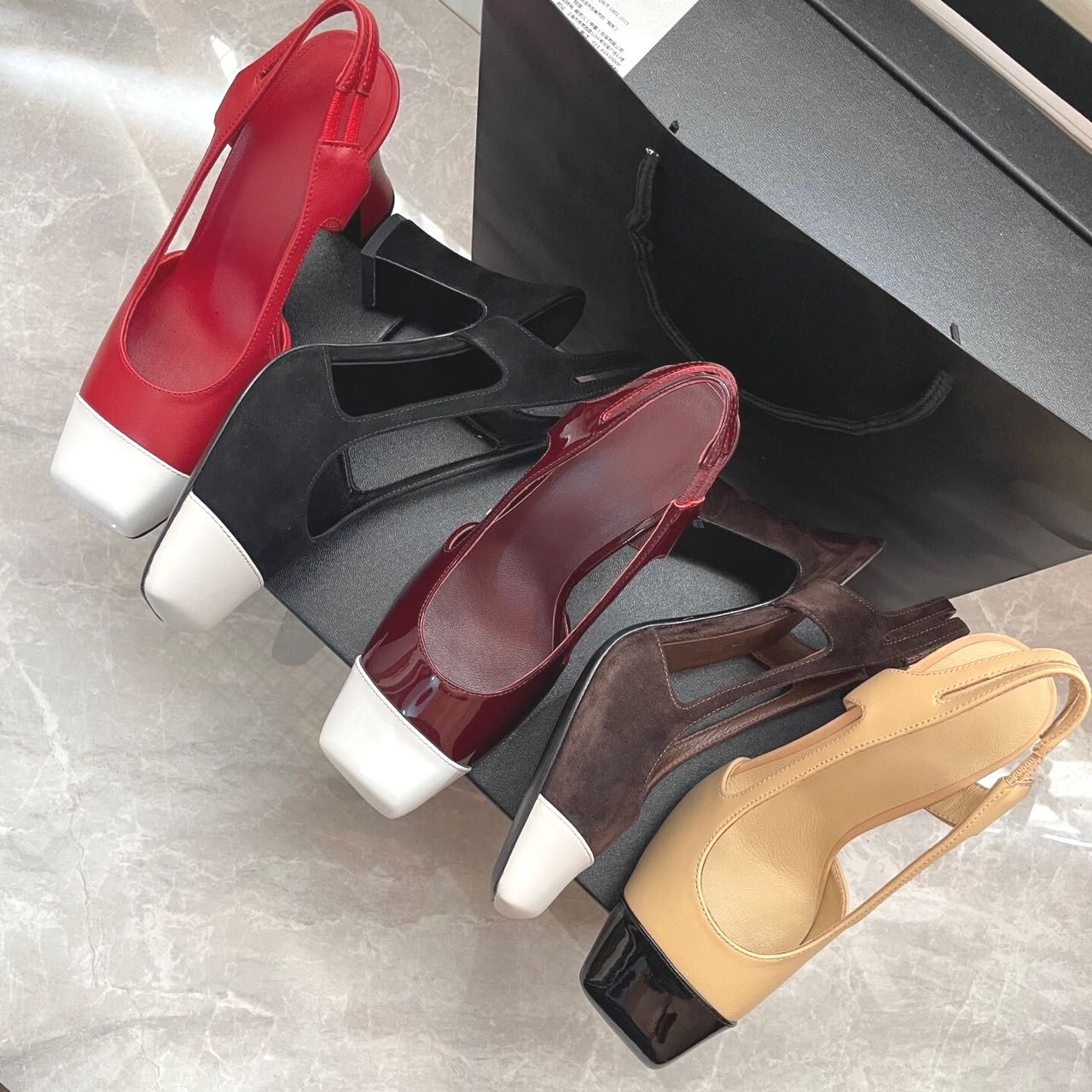 26P Mesh Flats Designer Heels Women Ballerine Shoes Classic Slingback Pumps Summer Bow Sandals Slides Cap Toe Ballet Flat Fashion Bridal Wedding Shoes 1057 - 8 of 8