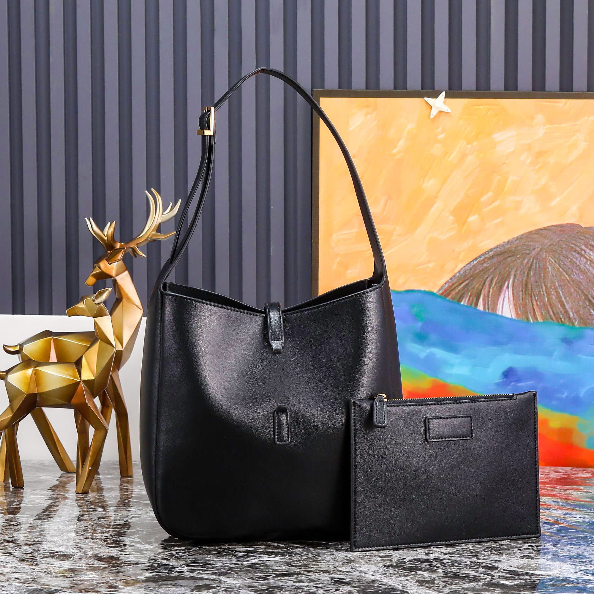 Mirror quality designer bag Wallets Luxury handbag bucket bags high capacity Womens mens leather crossbody travel tote bag fashion Clutch Underarm shop bags strap - 5 of 8
