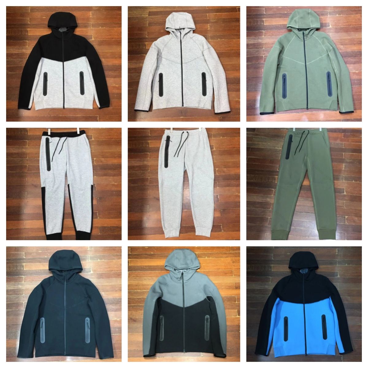 Tech Fleece Mens Womens Hoodies Pants Tracksuits Sports Jackets Space Cotton Trousers Man Tracksuit Bottoms techfleece Man Joggers - 6 of 8