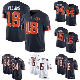 Men's Chicago Bears Caleb Williams Navy Player Game Jersey Custom Available S 6XL - jerseydock
