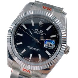 Rolex Datejust 126334 41mm Upgraded Jubilee Strap Automatic Stainless Steel Watch Bezel Men's Watch Sapphire Glass Case New Black Case - jerseydock