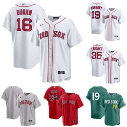 Men's Boston Red Sox Jarren Duran White Home Replica Jersey - jerseydock