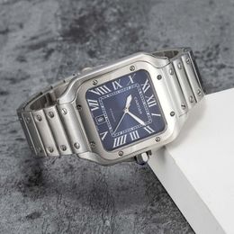 Cartier Santos watch designer watch luxury mens watch waterproof stainless steel business casual watches with box - jerseydock