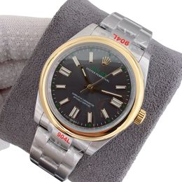 U1 Rolex Oyster Perpetual 100TH Automatic Stainless Steel Watch Bezel Men's Watch Sapphire Glass Case New Black Case - jerseydock