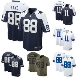 Men's Dallas Cowboys CeeDee Lamb Navy Alternate Game Team Jersey - jerseydock