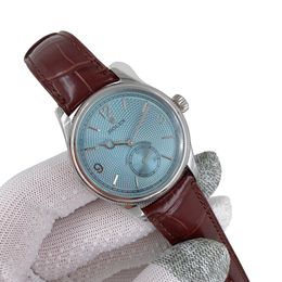 U1 Rolex Cellini Perpetual 1908 Ice Blue 39MM Sapphire Glass Upgraded Strap Automatic Stainless Steel Watch Bezel Men's Watch Case New - jerseydock