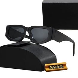 8297 XY Top luxury Sunglasses Polarizing lens designer womens Mens Goggle senior Eyewear For Women eyeglasses frame Vintage Metal Sun Glasses With Box leopard - jerseydock