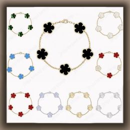 5 flower bracelet designer jewlery designer for women luxury clover bracelet sterling silver jewelry 925 diamond bracelet fashion braclet bracelet wholesale gift - jerseydock