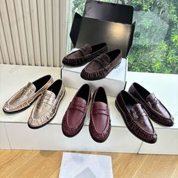 High quality Classic brown Suede Women's loafers slip on shoes Flat heel dress shoes designer loafers for women laidy holiday Leisure Driving shoes Mule slippers 35-43 - jerseydock