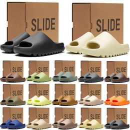With Box Designer slippers sliders for men women sandals slide mens womens slides outdoor comfortable slipper non-slip flip flops black sand blue - jerseydock
