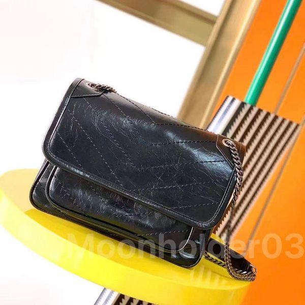Handbag luxury designer niki shoulder bag waxy leather messenger bags women cross body bag Satchel lady vintage design sacoche fashion classic Stripes Turquoise - Bags, Luggage & Accessories - jerseydock