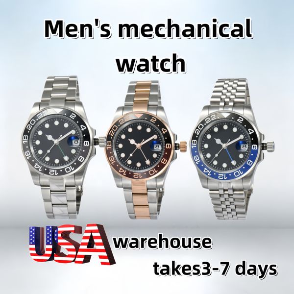 new mens automatic watch mechanical ceramics watchesfull stainless steel watches sapphire luminous watch business casual montre de luxe watch - Watches - jerseydock