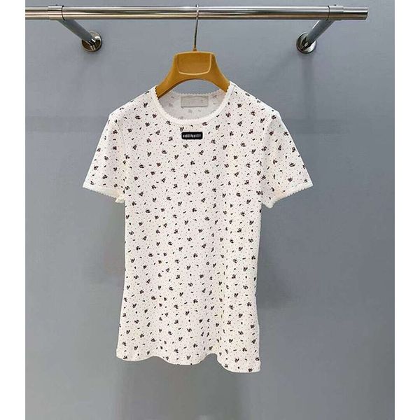 Womens T Shirts Designer Lady Tshirts Shorts Tees Summer Breathable Tops Patterns Flowers Shirt With Budge Letters Design Short Sleeves Size S-2XL - Apparel - jerseydock