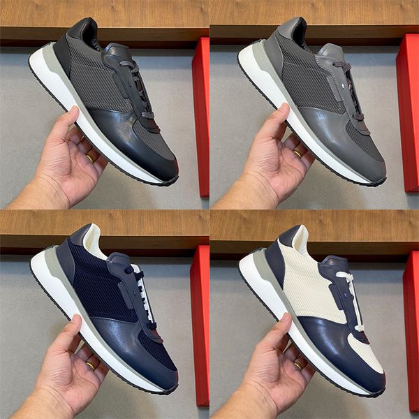Designer Stylish Men Calfskin Comfortable Sneakers Gancini Men Low Top Sneakers Lightweight Low Top Sneakers Stylish and Versatile Skate Shoes 1041 - Shoes & Accessories - jerseydock