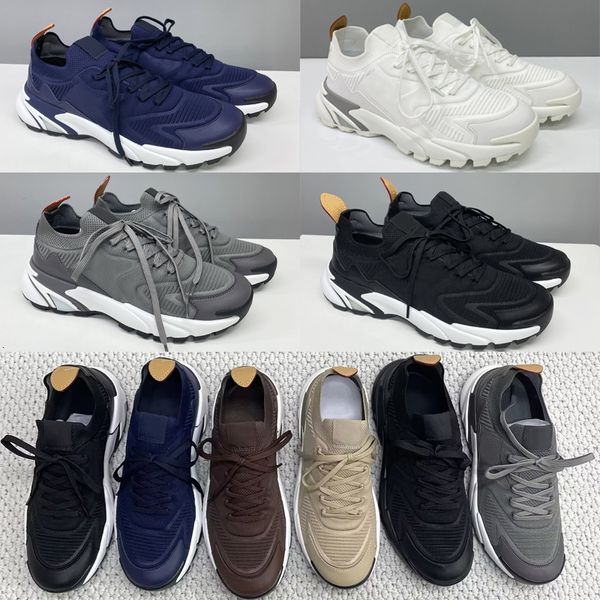 Designer Men Knit Runners Tatic Platform Sneakers Mesh Leather Breathable Trainers Outdoor Hiking Casual Men Walking Running Sports Shoes High Quality 892 - Shoes & Accessories - jerseydock