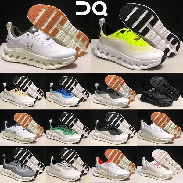 On Cloudtilt Hi 2 Running Shoes for Men Women Cushion Wave Hollow Thick Sole Sneakers Lightweight Breathable Mesh Slip On Walking Shoes white blue pink - Shoes & Accessories - jerseydock