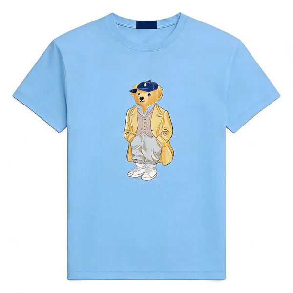Woman Designer Bear Tshirt Spring Summer Women Cotton Tshirts Breathable Tops Fashion Short Sleeves Clothes Luxury Round Neck Tops - Apparel - jerseydock