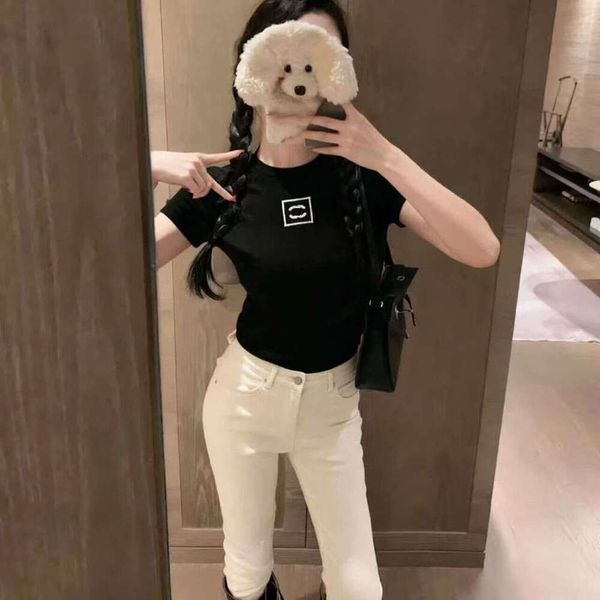 Womens T Shirts Vests Designer Slim Tshirts Shorts Tees Summer Breathable Tops Sweatshirts Long Shirt With Budge Turtleneck Letters Design Short Sleeves Size S-XL - Apparel - jerseydock