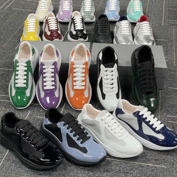 Designer Men Women Sneakers Americas Cup Xl Trainers Leather Lace-up Casual Shoes Outdoor Runner Sport Shoes 36-47 Big Size 53 - Shoes & Accessories - jerseydock