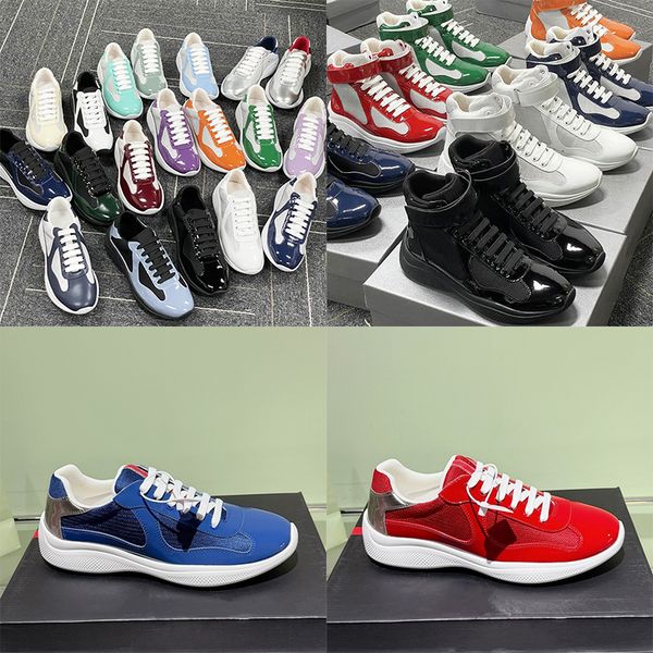 2026 Top Quality Sneakers Luxury Plus Size EU49 Americas Cup Sneakers Men Women Patent Leather Mesh Lace Up Casual Outdoor Sport Trainers 53 - Bags, Shoes & Accs - jerseydock