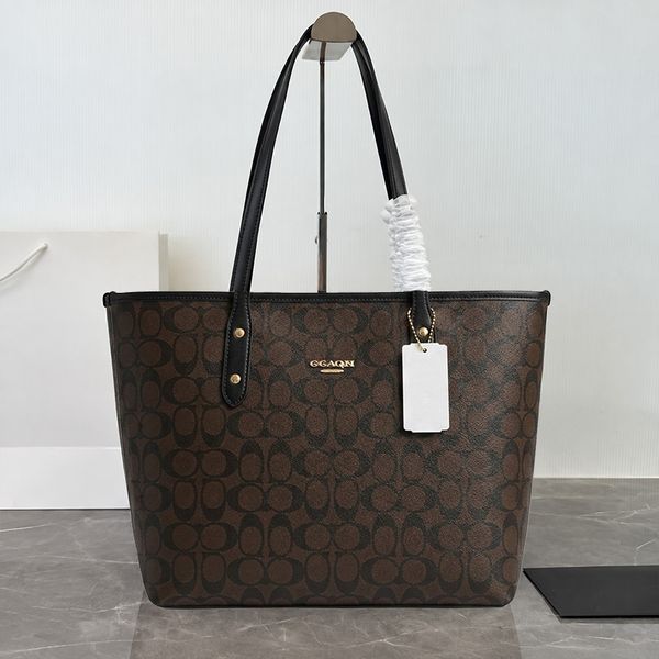 Designer Bag Shoulder Bag Luxury Bag Handbag New Styles Brown Large Capacity Canvas Tote Bag Underarm Bag Handbag High-Quality Classic Women's Leather Crossbody Bag - Bags, Luggage & Accessories - jerseydock