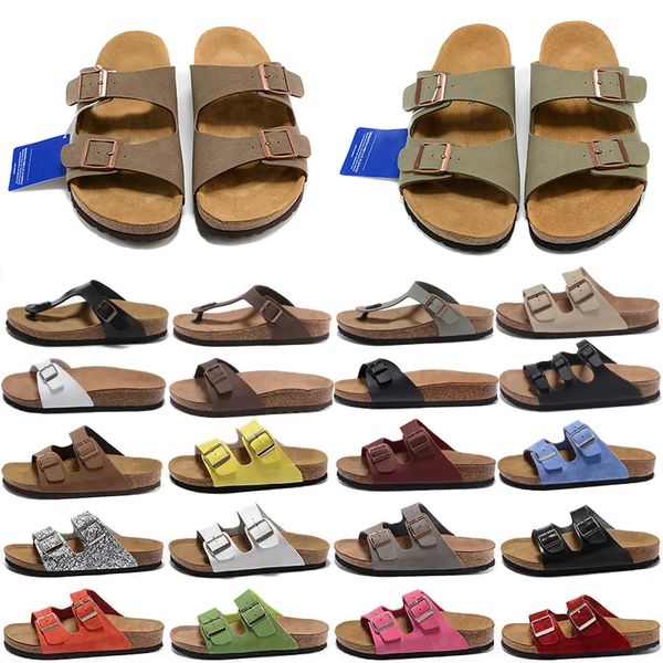 Clog Slippers Designer Clogs Sandals Summer Womens Mens Cork Slides Suede Leather Pantoufle Flip Flops Casual Scuffs Beach Shoes Size 35-46 - Shoes & Accessories - jerseydock