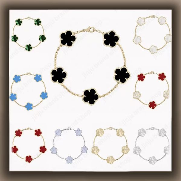5 flower bracelet designer jewlery designer for women luxury clover bracelet sterling silver jewelry 925 diamond bracelet fashion braclet bracelet wholesale gift - Jewelry - jerseydock
