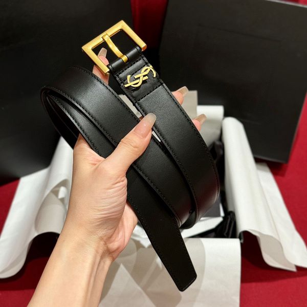 Belt designer belt for women10A genuine leather belts letter high quality daily matching birthday Christmas exquisite gift box - Fashion Accessories - jerseydock