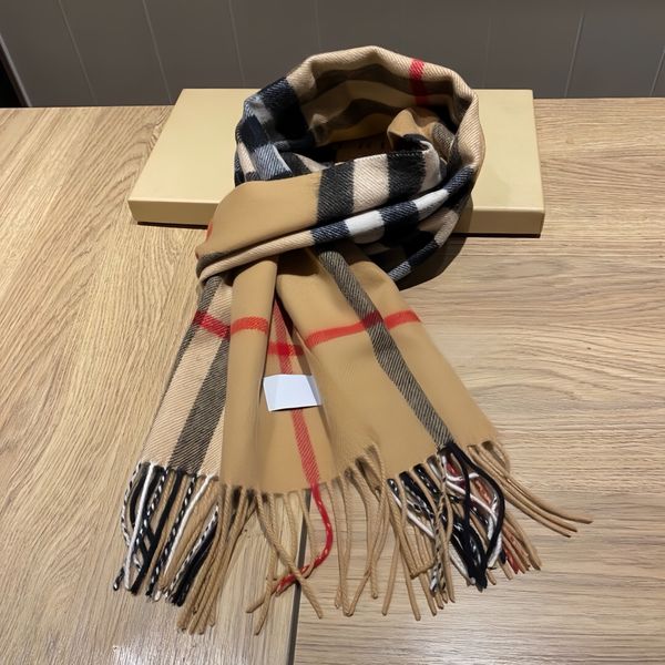 2026 Classic Plaid Women Man Designer Scarf 100% Cashmere Scarves For Winter Warm Womens and mens Long Wraps Size 180x30cm - Fashion Accessories - jerseydock