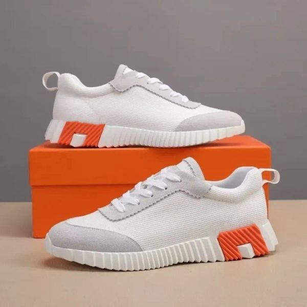 With box Bouncing Sneakers Designer Suede Casual Shoes Trainers Breathable Mesh Running Shoe Men Bounce Women Sneaker 02 - Shoes & Accessories - jerseydock