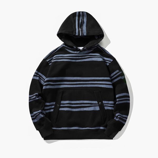 Topstoney Designer Hoodies Spring Mens Striped Hoodie Cotton Super Large Hoodie Long Sleeve Street Clothing Fashion Top Jumper - Apparel - jerseydock