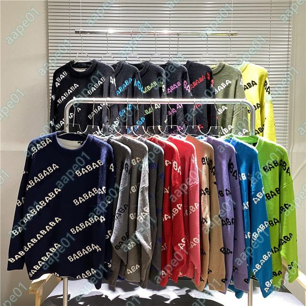Famous Men Women Sweaters Fashion Mens Letter Pattern Casual Round Long Sleeve Sweaters Womens Hoodies 21 Colors Asian Size S-2XL - Apparel - jerseydock